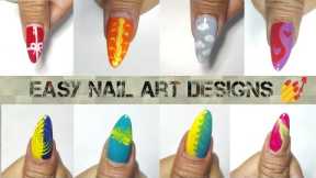 Easy Marble Nail Art Design For Beginners|| Compilation 2022 #nailart #naildesign #trending