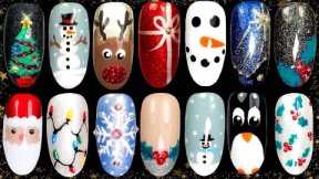 10 Easy Christmas Nail Art Ideas  - Nail Design Compilation