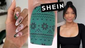 SHEIN NAIL SUPPLY HAUL | affordable beginner nail art supplies | Christmas nails