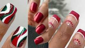 DIY CHRISTMAS NAIL DESIGNS  |  Christmas nail art compilation using gel nail polish at home