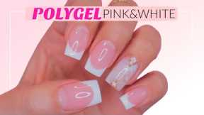 SATISFYING Pink & White POLYGEL Application (Without Dual Forms)