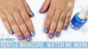 Gentle Natural Nail Manicure w/Dazzle Dry Nail Polish [Watch Me Work/Relaxing/No Talking/Just Music]