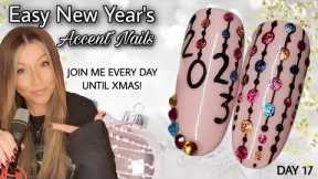 🎉 Easy New Year's Eve Nail Art Design | Party Nails | 2023 | Cat Eye Gel | NYE | Miss Jo's