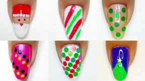 Easy nail designs for beginners || Christmas nail art designs || #nails #nailart #compliation