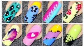 Easy Nail Art designs for beginners ✨ Nail Art at home using Household Items
