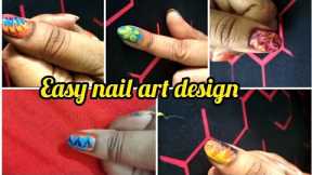 Easy  Nail Art Design For Beginners||Simple Nail Art Design without Tools||Easy Nail Art Design||
