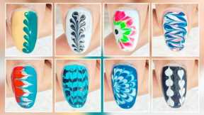 Simple and easy nail designs for beginners at home 😳💅|| nail art for long nails#nails #nailart