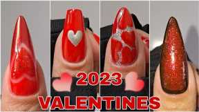 Easy RED Nail Art Designs for ♥️Valentines Day 2023 - Suitable Nail Art for Long and Short Nails