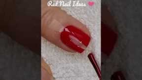 Red NAIL ART Ideas 2023 ❤ Easy Red NAILS For Beginners 💅 #nailart #shorts