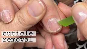 How to remove cuticle without soaking nails or a cuticle remover
