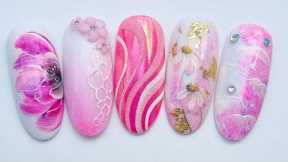 5 quick and easy nail art designs for beginners in pink. Pink nail art designs