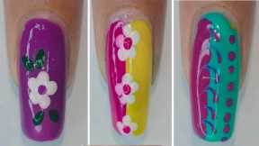 easy nail art designs at home !! New nail ideas !! #easynailart #viralvideo #nailart