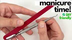 Manicure with me in real time! Using Curette and a cheapy file. DIY friendly ✅