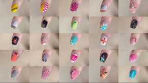 35+ Easy nail art designs at home compilation || Dot nail art || Floral nails || Huge compilation