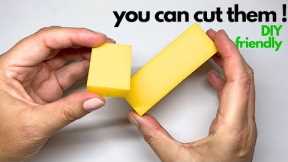How to cut yellow buffer blocks