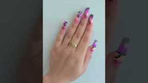 Easy Nailart within 2 minutes | #Nail Art #best nail design #one Nailart at Home # Easy step