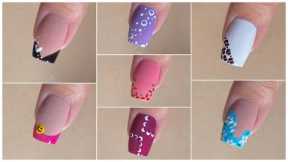 Trending easy nail art designs with household items || New nail art designs for beginners