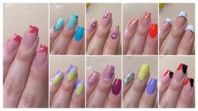 20 Easy nail art designs compilation || Trending nail art at home with household items
