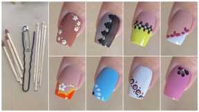 Top 10 Easy nail art designs with household items || DIY nail art designs at home for beginners