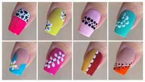 10+ Easy nail art designs with household items || Diy nail art designs at home