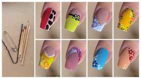 Easy nail art designs with household items || Best new nail designs for beginners