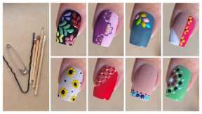 Top 10 Easy and trending nail art designs with household items || New nail designs for beginners