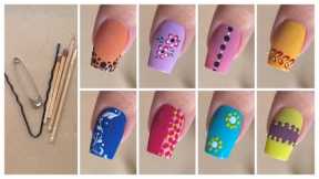 Top 10 Simple nail art designs with household items || Easy nail art designs for beginners at home