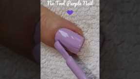 No Tool Nail Art In Purples! ✨ Easy Short Nails Manicure