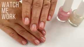 Removing CND Shellac, peeling, manicure & switching to Dazzle Dry polish. Nail technician explains.