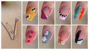 Top 10 Easy nail art designs with household items || Nail art designs you can create at home