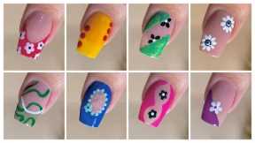 10 Easy and unique nail art designs ideas || Check description for links || Floral nails