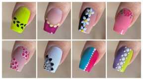 Top 10 Easy nail art designs with household items || Nail art tutorial for beginners