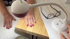 How to paint someone else's nails (comfortable home set up) [Pro nail technician shares]