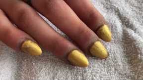 RUSSIAN STYLE MANICURE FOR THIS WOMAN FOR FREE DIRTY HARDWORKERS NAILS TRANSFORMATION