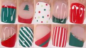 EASY CHRISTMAS NAIL DESIGNS 2023 | huge Christmas nail art compilation perfect for beginners!