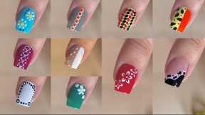 Top 10 Easy nail art designs for short nails || Nail art with household items