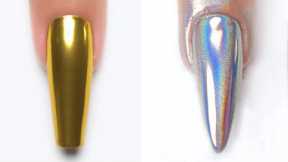 #606 15+ New Glitter Nail Art Tutorial ⛄️ Women Nail Polish Ideas | Nails Inspiration