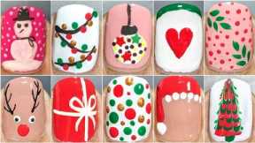 Top 15 Easy Christmas nail art designs ideas || New nail designs for beginners#christmasnails