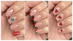 Aesthetic and Easy Christmas nail designs ideas || Nail art for Christmas 2023