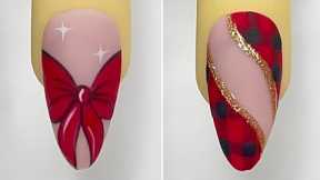 Best Red Xmas Nail Art Design 2023 | Best Nail Art Compilation|💝New Nails