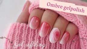 How to Make Pink Ombre Nails with Realistic Rose and Manicure
