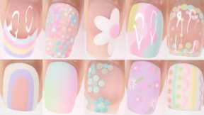 75 EASY SPRING NAIL DESIGNS! | HUGE Spring pastel nail art compilation perfect for beginners