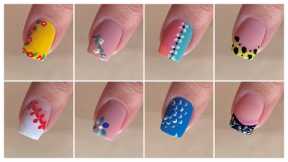 8 Easy nail art design with household items || Trending nail art designs 2024