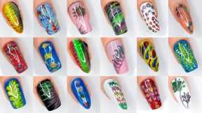 40+ Colorful Easy Dragmarble Nail Art Ideas 2024 | Beautiful Nail Art Designs For Beginners #nailart