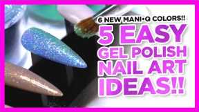 5 Easy Gel Polish Nail Art Ideas | 6 New ManiQ Gel Polish Colors