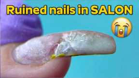 Ruined Nails in Salon - How to Fix it? Nail Extensions & Melodysusie Kit Review