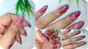 easy water marble nail art for beginners at home #live stream #live#Lifewithnailart