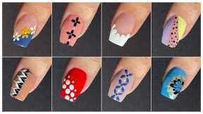 Top 10 Easy nail art designs with household items || Nail art at home for beginners