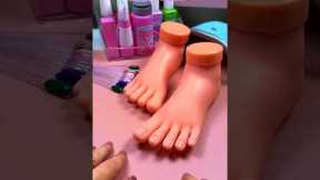 ASMR Pedicure with Kids Toys ❤️ #shorts #asmr #selfcare