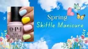 Spring Skittle Manicure Nails